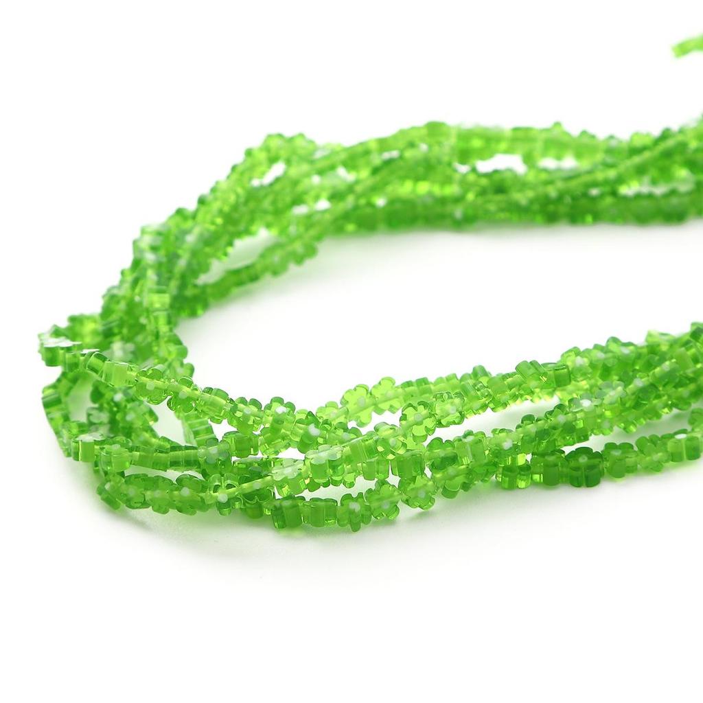 Набор из 45 бусин-цветков из стекла миллефиори для изготовления ожерелий, браслетов и серег своими руками