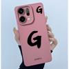 For OPPO Reno14 Pro 5G Cover Case Lucky Initial Letter Couple Silicone Soft Matte Phone Bumper for Oppo Reno 14 Pro 5G Casing