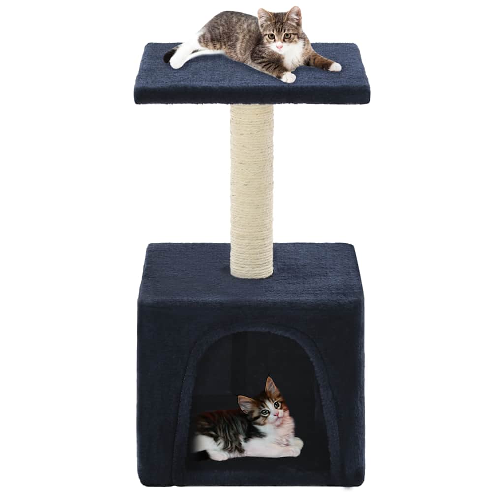 Cat Scratching Post with Sisal 55 cm Dark Blue