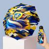 Leeds United Футбольный узор Печатный Мини 5 Складок 8 Спиц Компактный Зонт Ветрозащитный Водонепроницаемый Легкий Портативный Складной
