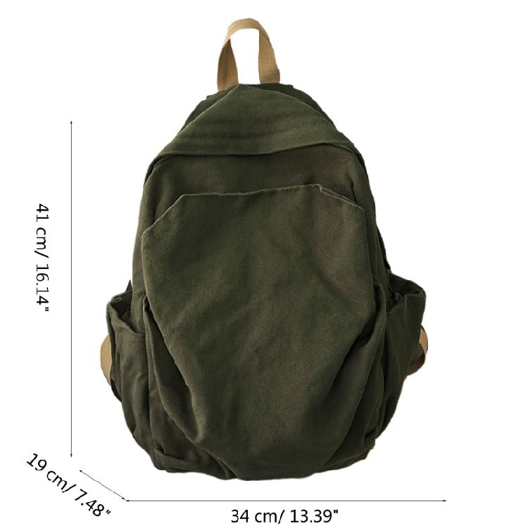 Винтажный холщовый рюкзак Daypack Удобный и практичный для работы и школы