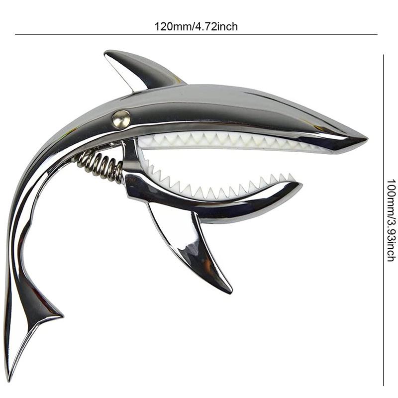 Каподастр из цинкового сплава Shark для акустической, электрогитары и укулеле - Аксессуар для музыкального инструмента