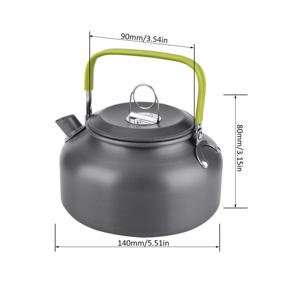 Compact Camping Kettle Aluminum Alloy Outdoor Teapot Durable Coffee Pot  Picnic Outings