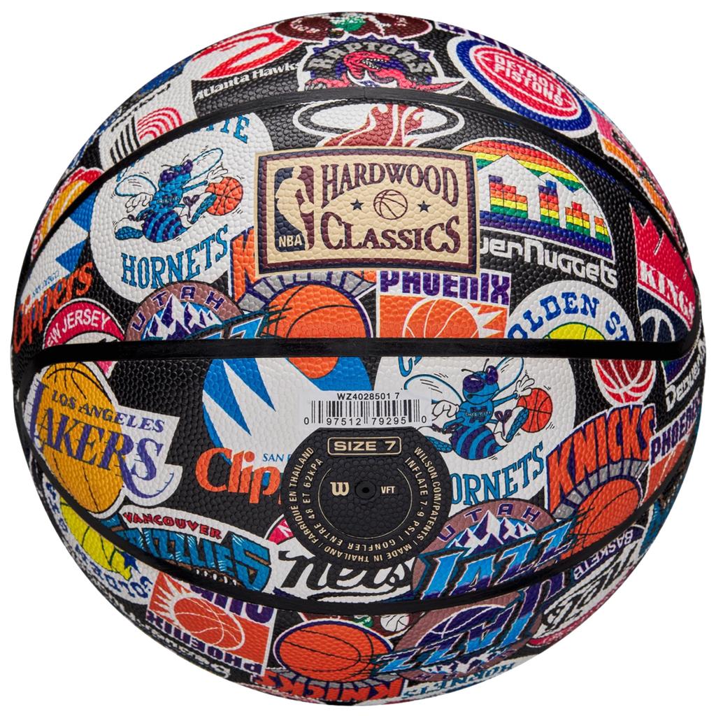 Wilson Мяч NBA All Team Retro, баскетбольный мяч унисекс, многоцветный