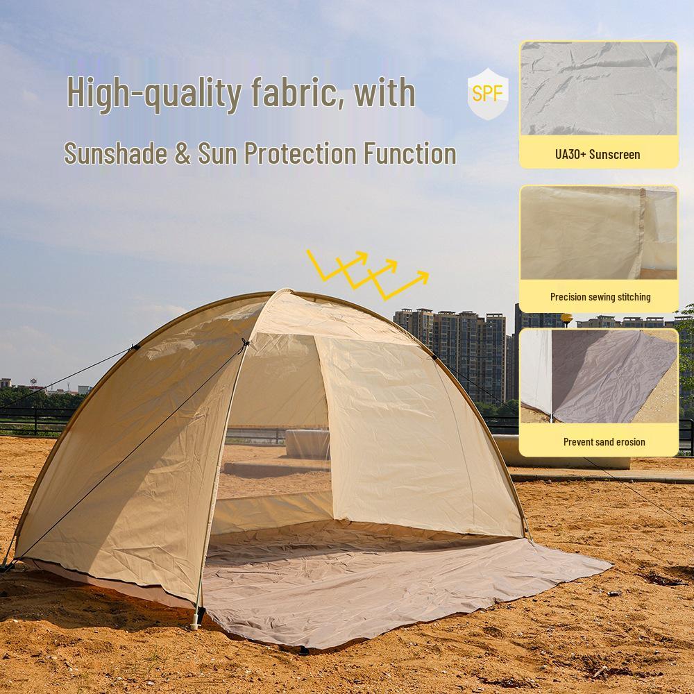 Portable Quick-Open Sunshade Tent – Lightweight, Foldable, and Family-Friendly for Beach and Camping