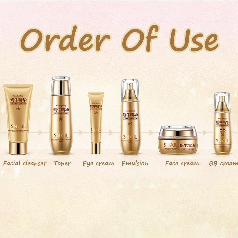 Успокаивающий увлажняющий набор для лица Snail Soothing Moisturizing из 6 предметов в подарочной коробке
