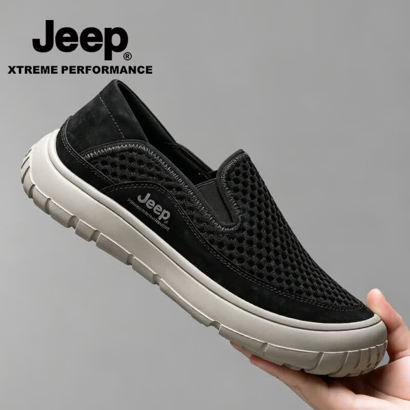 Jeep Мужская дышащая повседневная обувь без шнурков
