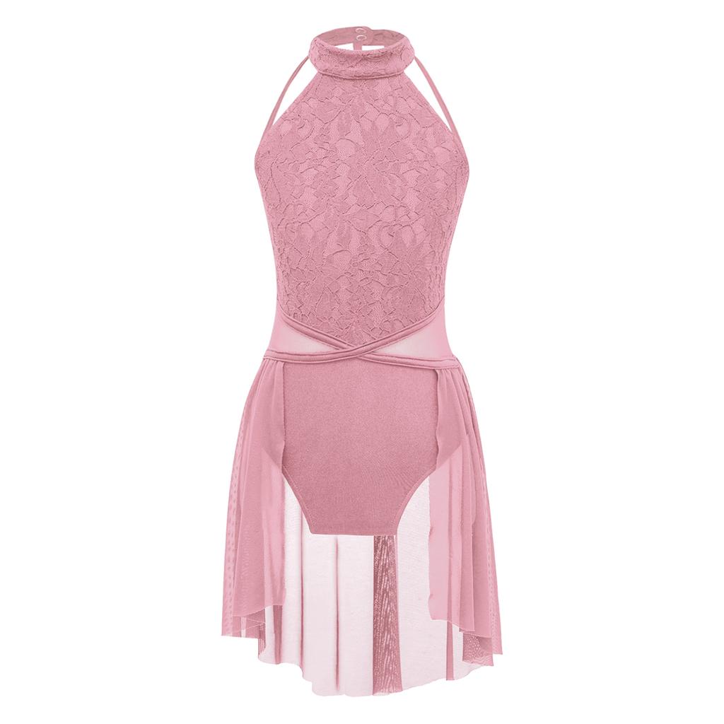 Детское танцевальное платье без рукавов для девочек, модные лирические платья для современного танца, одежда для балерины, балета, сценического выступления