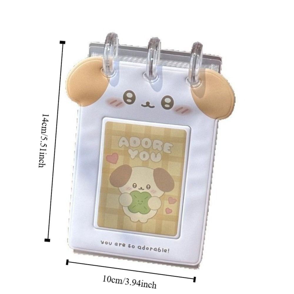 Vertical Display Stand Puppy Photo Storage Album Hollowout Mushroom Hole Photo Album 3inch Photos Card Collection Album Girls