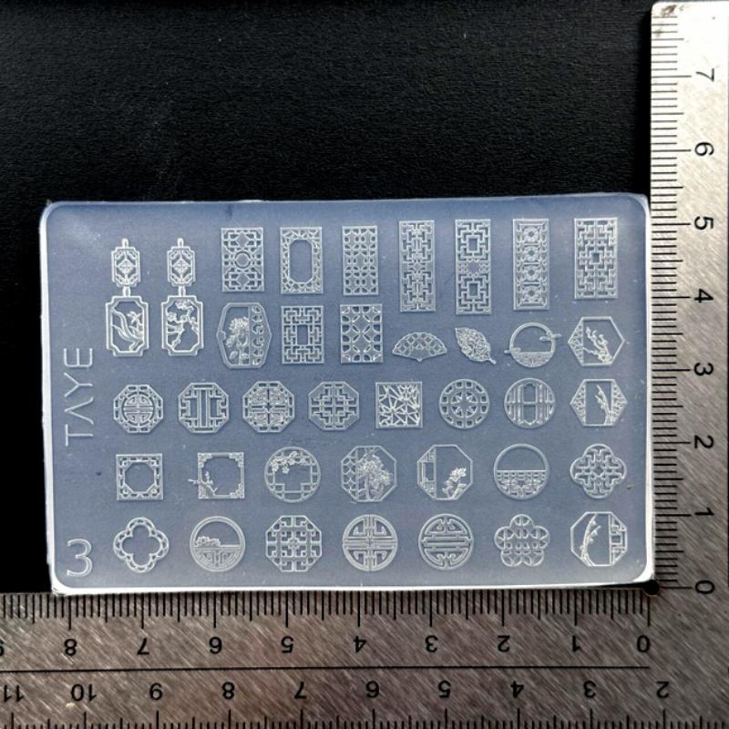 Силиконовая 3D форма для нейл-арта в виде цветка бабочки, сделай сам, винтажная рамка с цветком, цветочный дизайн, прозрачный рельефный шаблон, инструменты для маникюра