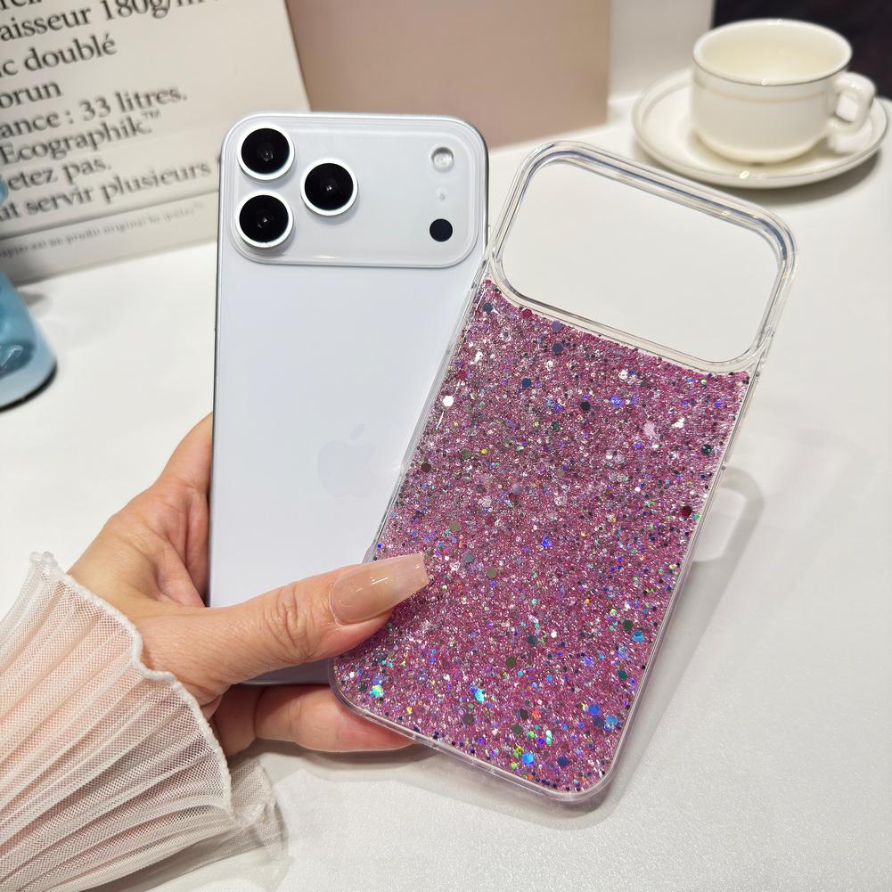 Чехол с блестками и пайетками для iPhone 17 Pro Max 17 Pro Air 17e 16e 16 pro 15 + 14 13 12 11 X XR Блестящий сверкающий защитный чехол