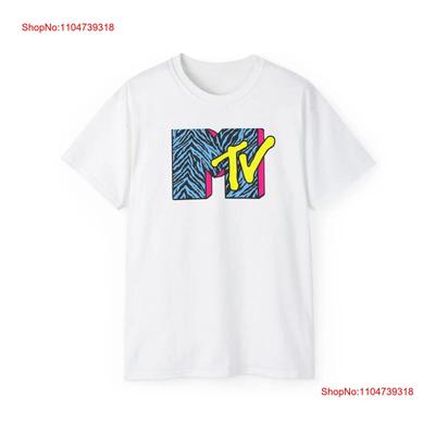Ретро футболка MTV Винтажный стиль Одежда 80-х Для любителей музыки Винтажная уличная одежда Немного универсальная Удобная Стильная