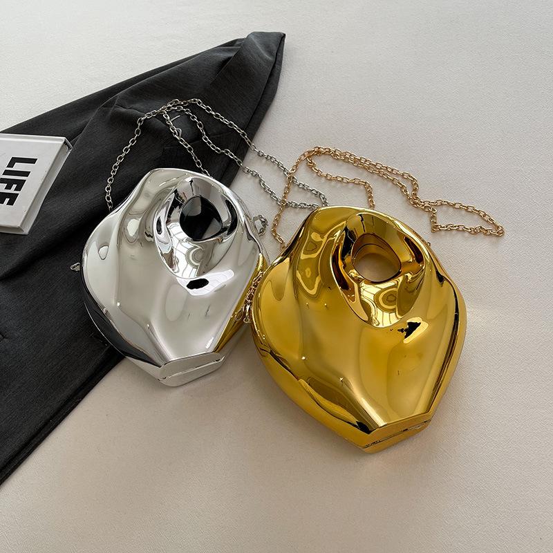 Ancient and Strange Luggage 2025 New European and American Fashion Personalized Acrylic Box Bag Women's Chain Dinner Bag Tide