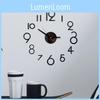Элегантные настенные часы с цифрами, сделай сам, 3D зеркальная наклейка для стильного декора дома и офиса