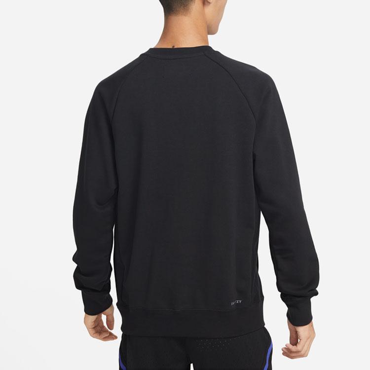 Jordan Классический мужской свитер с круглым вырезом и длинным рукавом с принтом логотипа Jumpman, черный цвет DV1287-010