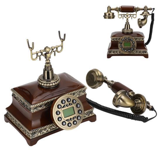 MS-613A Многофункциональный классический ретро домашний телефон с подсветкой и дисплеем FSK/DTMF