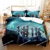 3D аниме Honkai Impact 3rd Bedding Set Printed Decorative Duvet Cover Set Bedwear Quilt Cover Home For aldult kids teen
