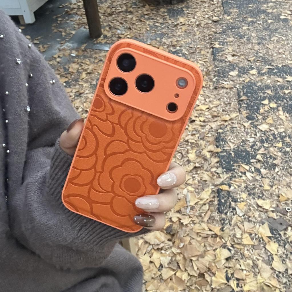 Роскошный чехол для телефона с текстурой кожи камелии для iPhone 17 Pro Max и 16, Осенне-Зимняя Коллекция