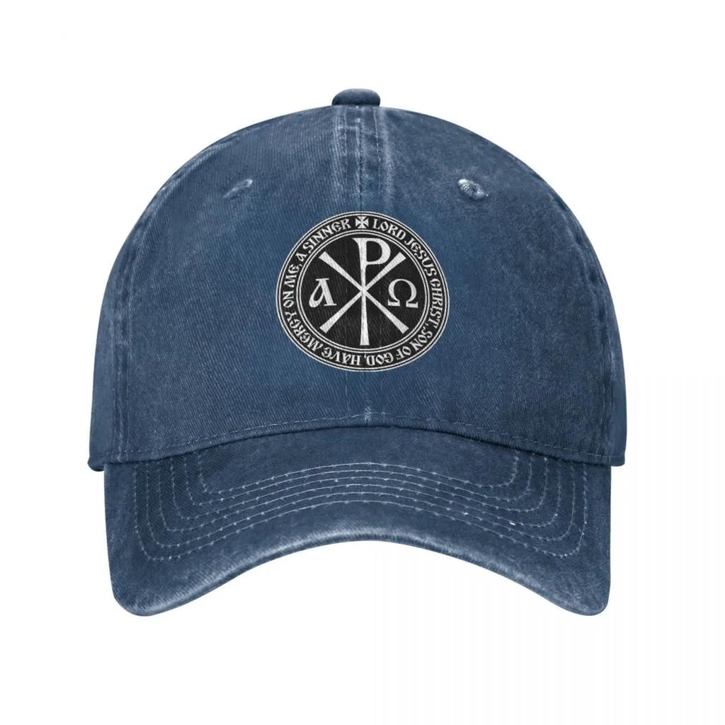 Vintage Orthodox Jesus Prayer Baseball Cap for Men Women Distressed Washed Outdoor Workouts Hats Cap