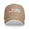 New I Love My Hot Girlfriend  I Heart My Hot Girlfriend Cap Casual Baseball Caps Adjustable Hat Hip Hop Summer Unisex Baseball