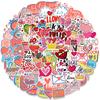 100 Valentine's Day Love Graffiti Stickers Decorate Suitcase Pen Guitar Notebook DIY Waterproof Stickers
