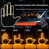 Car LED Finger Gesture Light for Rear Window LED Fun Interactive Gestures Palm Light Decoration