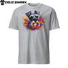 Colorful Miniature Schnauzer Unisex T-Shirt | Unique Dog Design Short Sleeve Tee