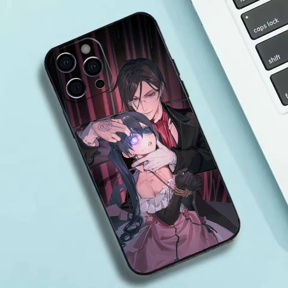 Аниме Черный дворецкий Чехол для телефона Силиконовый Мягкий Для IPhone 17 16 15 14 13 12 11 X XR Plus Pro Max Plus