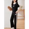 Summer Women's Sets Round Neck Short Sleeve T Shirt Pants Women Tracksuits Outfits