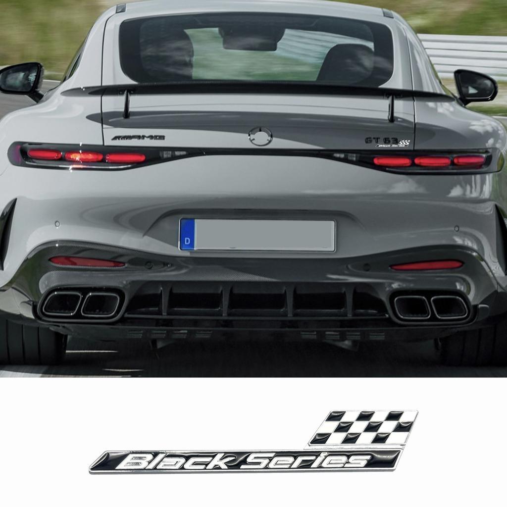 Black Series Car Badge Emblem For GT C63S A35 E63 S63 Turnk Sticker Decoration