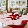Middlesbrough Design Crystal Velvet Rug Soft Decorative Mat for Bedroom Entrance