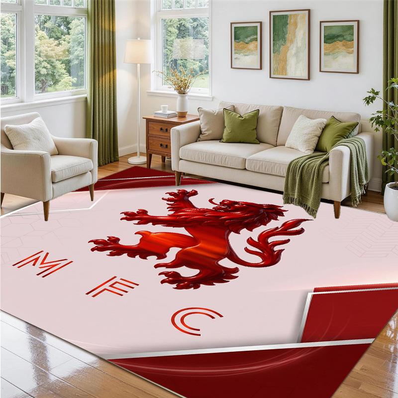 Middlesbrough Design Crystal Velvet Rug Soft Decorative Mat for Bedroom Entrance