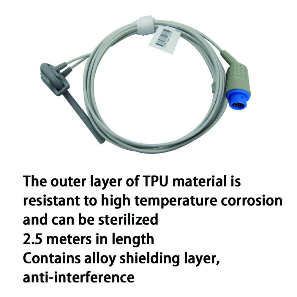 Совместим с цифровыми мониторами пациентов Newtech NT3A, многоразовым датчиком SPO2, пальцем SPO2, мониторингом данных о насыщении крови кислородом