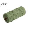 Braiding Cord for Jewelry Making 3mm Cotton Cord, 109 Yards Twisted Craft Colored Decorative Home Decor String Tapestry, Hand Braiding, DIY