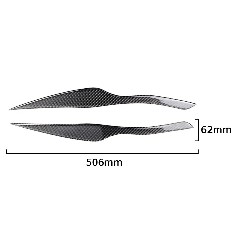 100% Real Carbon Fiber Headlights Eyebrows Eyelids for BMW 3 Series E90 E91 Car Styling Front Headlamp Eyebrows Trim Cover