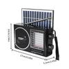Solar-Powered Portable AM/FM Radio with Flashlight