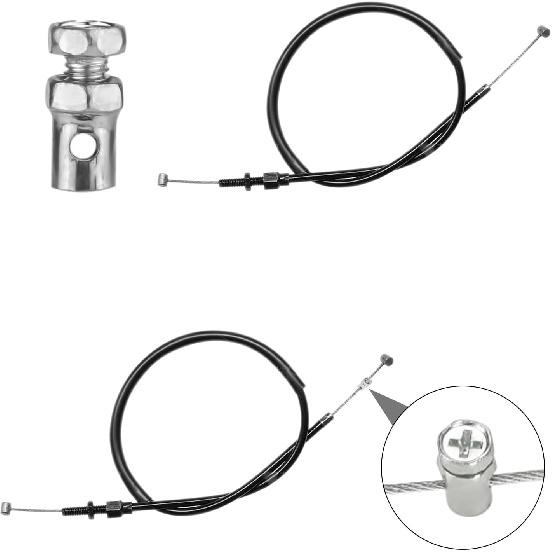 20 шт. Универсальные концы тросиков сцепления, тормоза, газа 1/8", Стопоры тросика газа для картинга, Набор для ремонта, Обжимные концы тормозного тросика для велосипеда