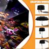 Custom Name Personalized Five Nights at Freddy's Print Umbrella, Auto Open Close, 8‑Rib Sturdy Frame, Commute Camping Hiking Use, Birthday Gift