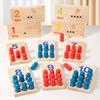 Children Wooden Sensory Integration Digital Building Block Stickcolor Building Block Letter Cognitive Pairing Mathematical Operation Enlightenment Toy