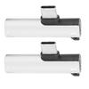 2Pcs 2 in 1 TypeC to 3.5mm Assist Audio Cable Charger Headset Distributor Adapter