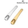 1Pcs Metal Zinc Mini Cosmetic Spatula Curved Scoop Gold Silver Makeup Mask Cream Spoon Eye Cream Stick Beauty Scoop