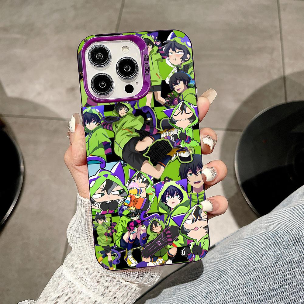 Чехол для телефона SK8 Infinity Мия Чинен для iPhone 17 16 15 14 13 12 11 X XR XS Air Pro Max Plus Фиолетовый Цветной Серебристый Чехол