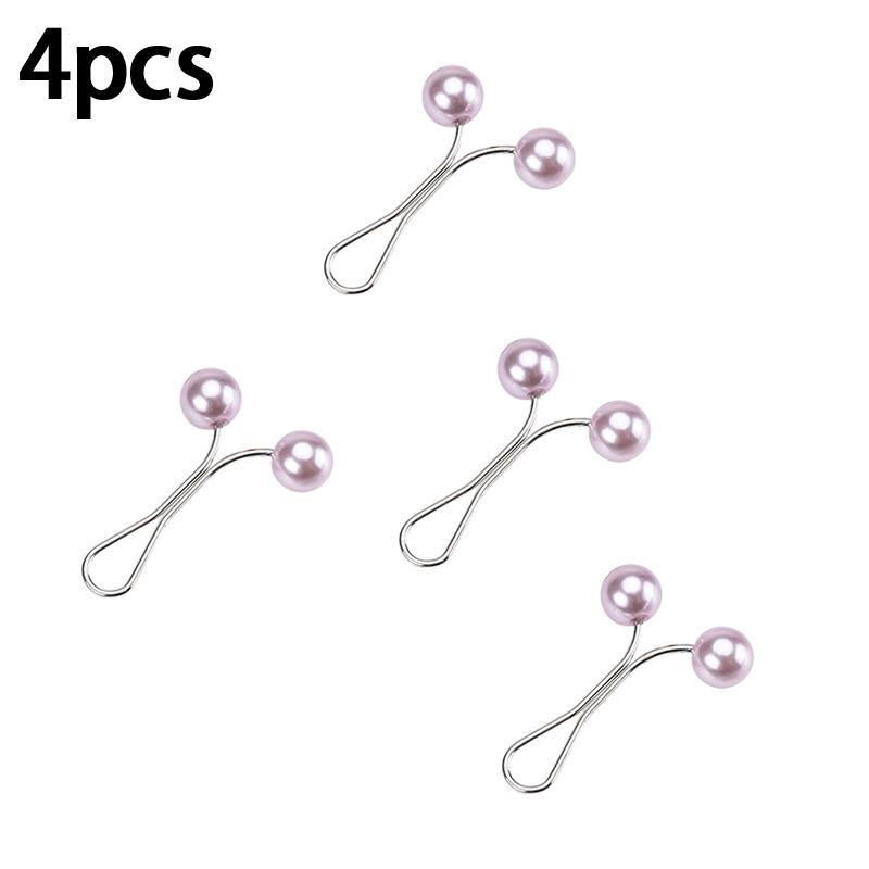New U-Shaped Pearl Brooch Fixed Straps Anti Slip Scarf Pin DIY Sewing Multi-Purpose Scarf Adjuster Lady Fixed Pins