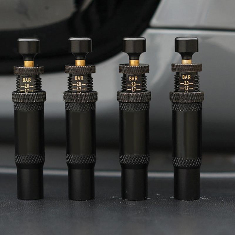 Air Down Tire Deflators Adjustable Tire Deflator 4 Pieces Auto-Stop 4x4 Spin-on Tire Inflator Tool 10-30 PSI Rapid For Truck