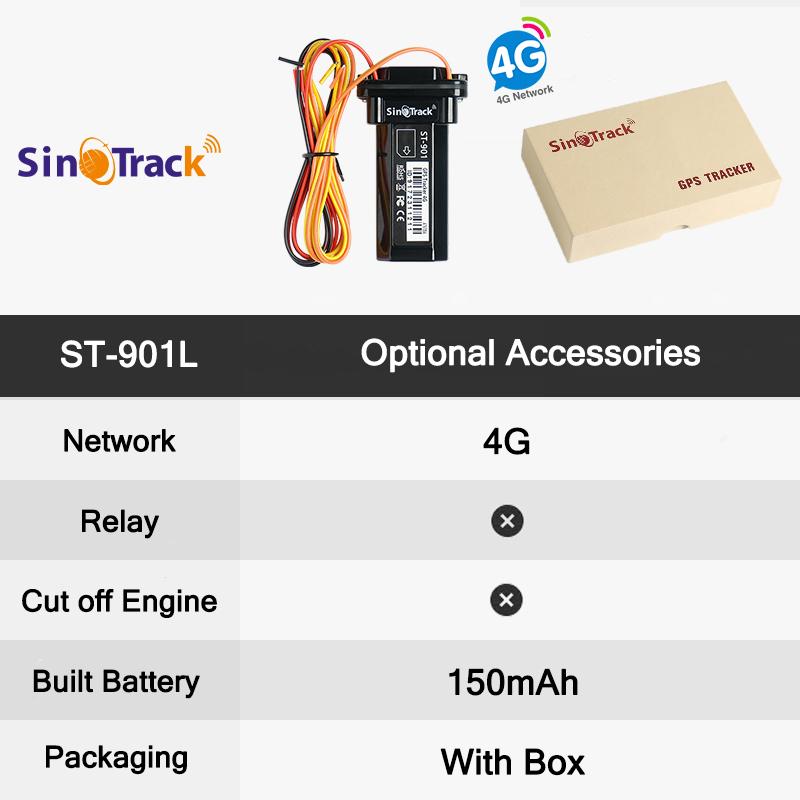 SinoTrack Мини Водонепроницаемый Встроенный Аккумулятор GPS-трекер Устройство ST-901 901L для Автомобиля Мотоцикла Транспортного Средства Удаленное Управление Бесплатное Веб-Приложение