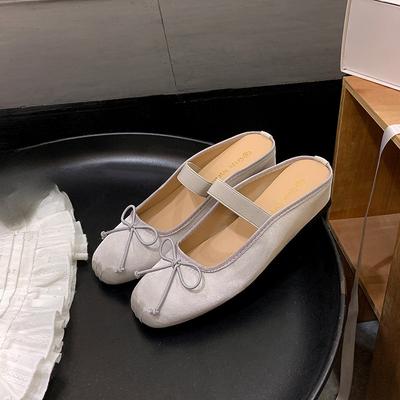 Новый стиль женских туфель на скрытой платформе, сандалии-полушлепки