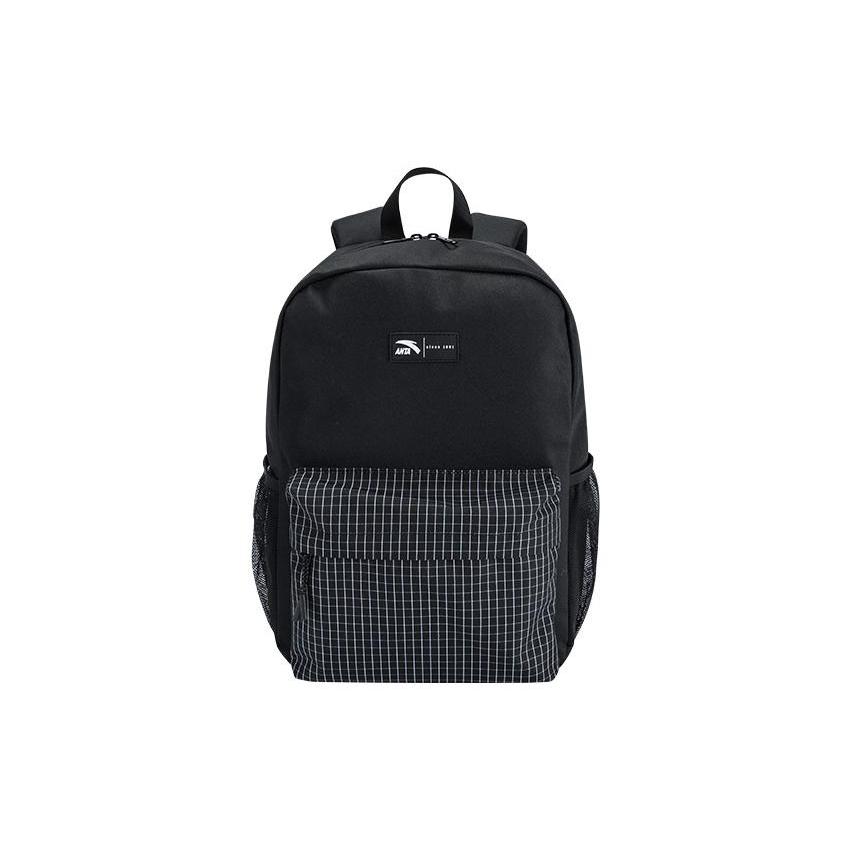 New Anta Life Collection Fabric Backpack Unisex Basic Black 192348151-1