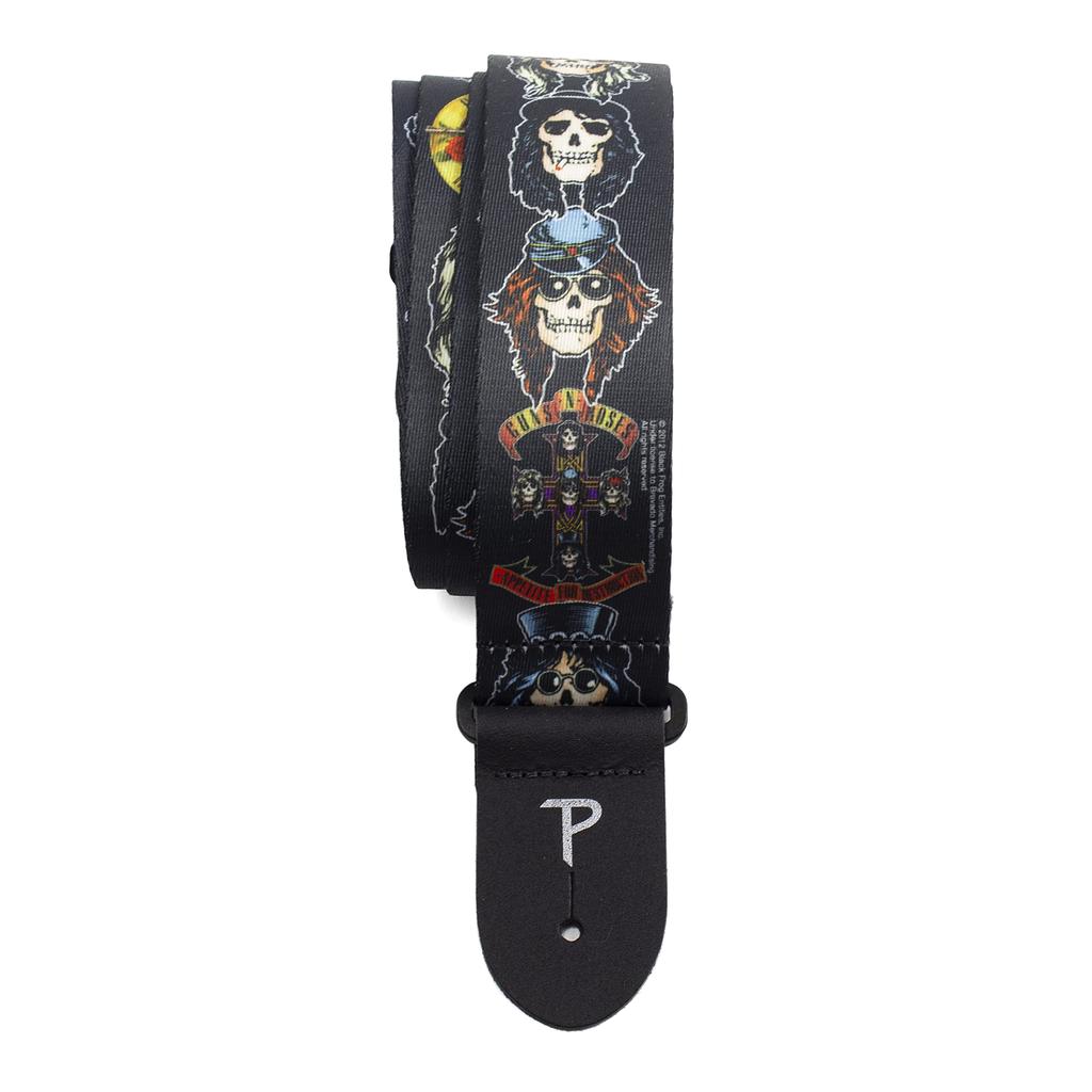 P Perri's Leathers Ltd. Poly Strap Roses Guitar Perri’s LPCP-6012 2" (Guns N' Strap)