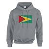 Sweat à capuche - PIXELFORMA - Drapeau du Guyana - Gris - Длинные манши - Col capuche