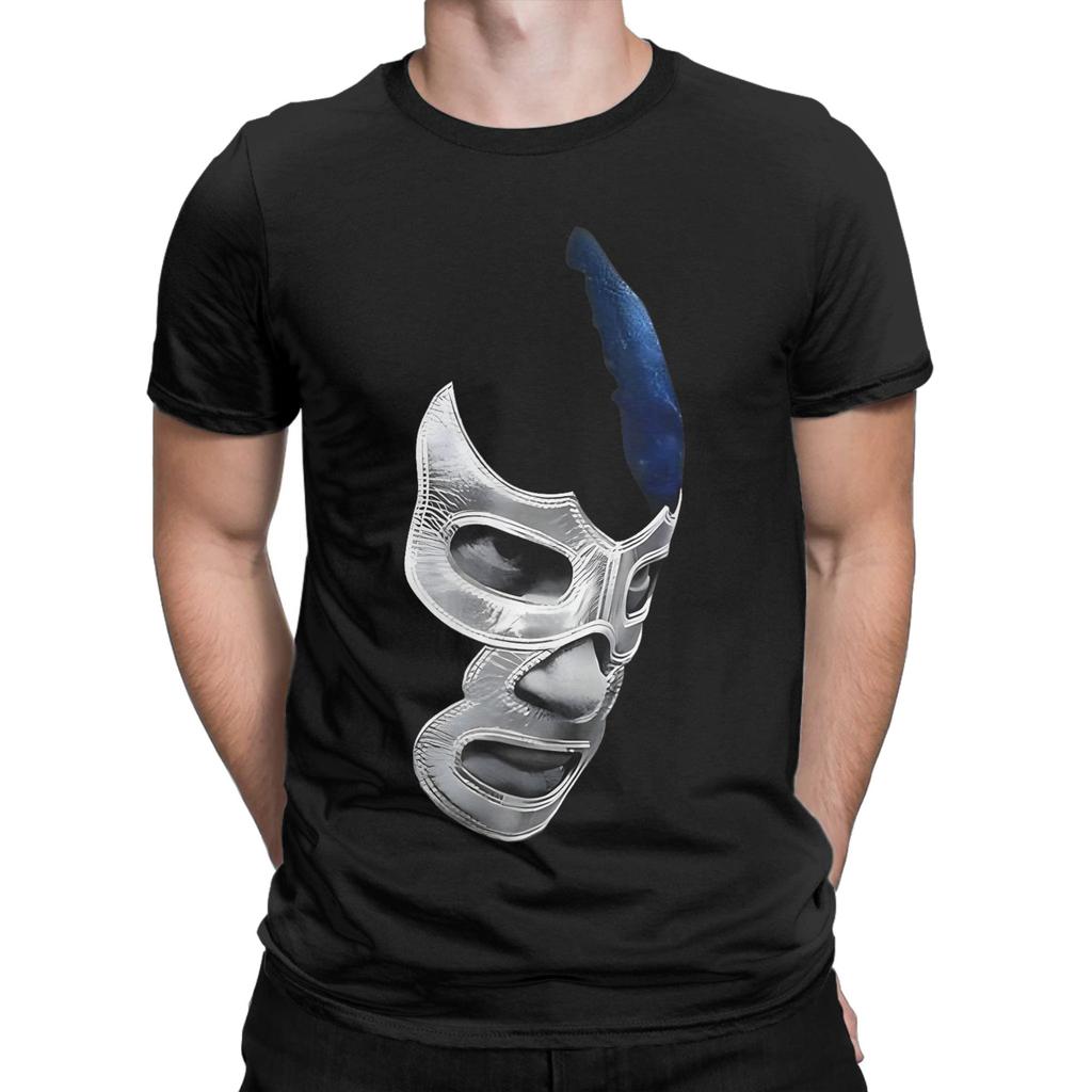 Lucha Libre Мексиканская Легенда Рестлинга Маска Футболка Мужская Y2K Забавная Хлопковые Футболки Летние С Круглым Вырезом Футболки С Принтом Оверсайз Одежда